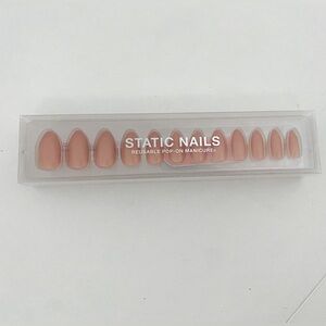 Static nails reusable pop-on manicure Nudist (A)